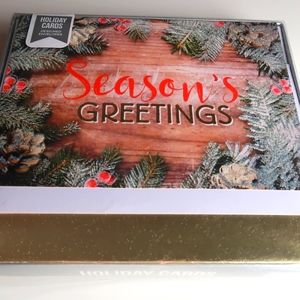 Paper Magic group set of 12 Luxury Christmas Cards with designed envelopes